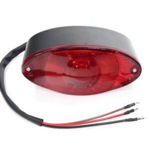 Tagatuli punane ovaalne mopeed atv