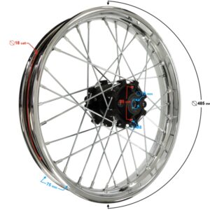 Krossika tagumine velg 18´´ x 2,15 telje läbimõõt 15mm nr 823br