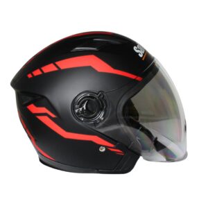 Kiiver SAF223 must-punasega XL 61-62cm